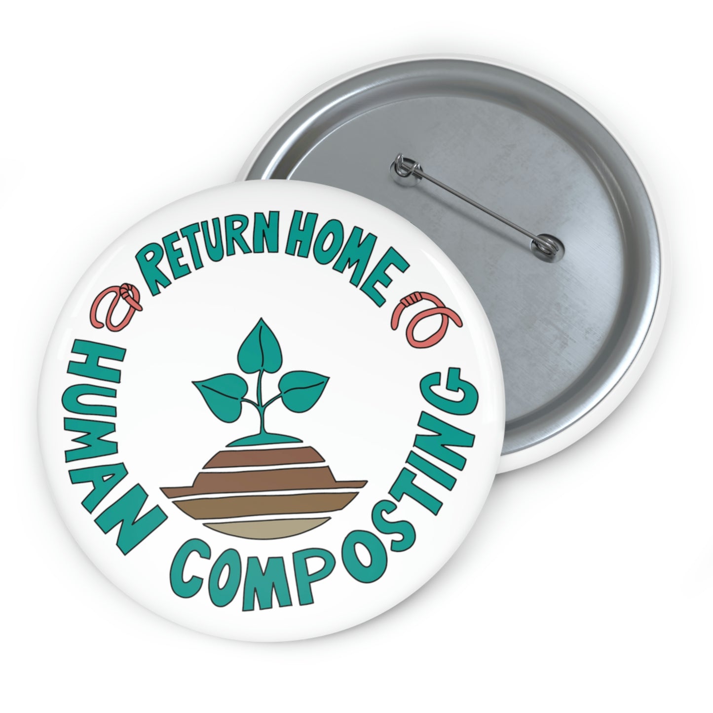 Return Home Worm Pin Buttons
