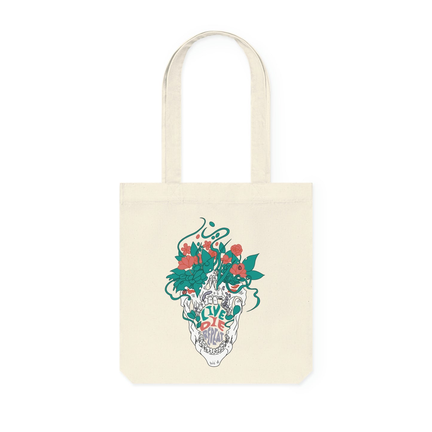 Live. Die. Repeat. Woven Tote Bag
